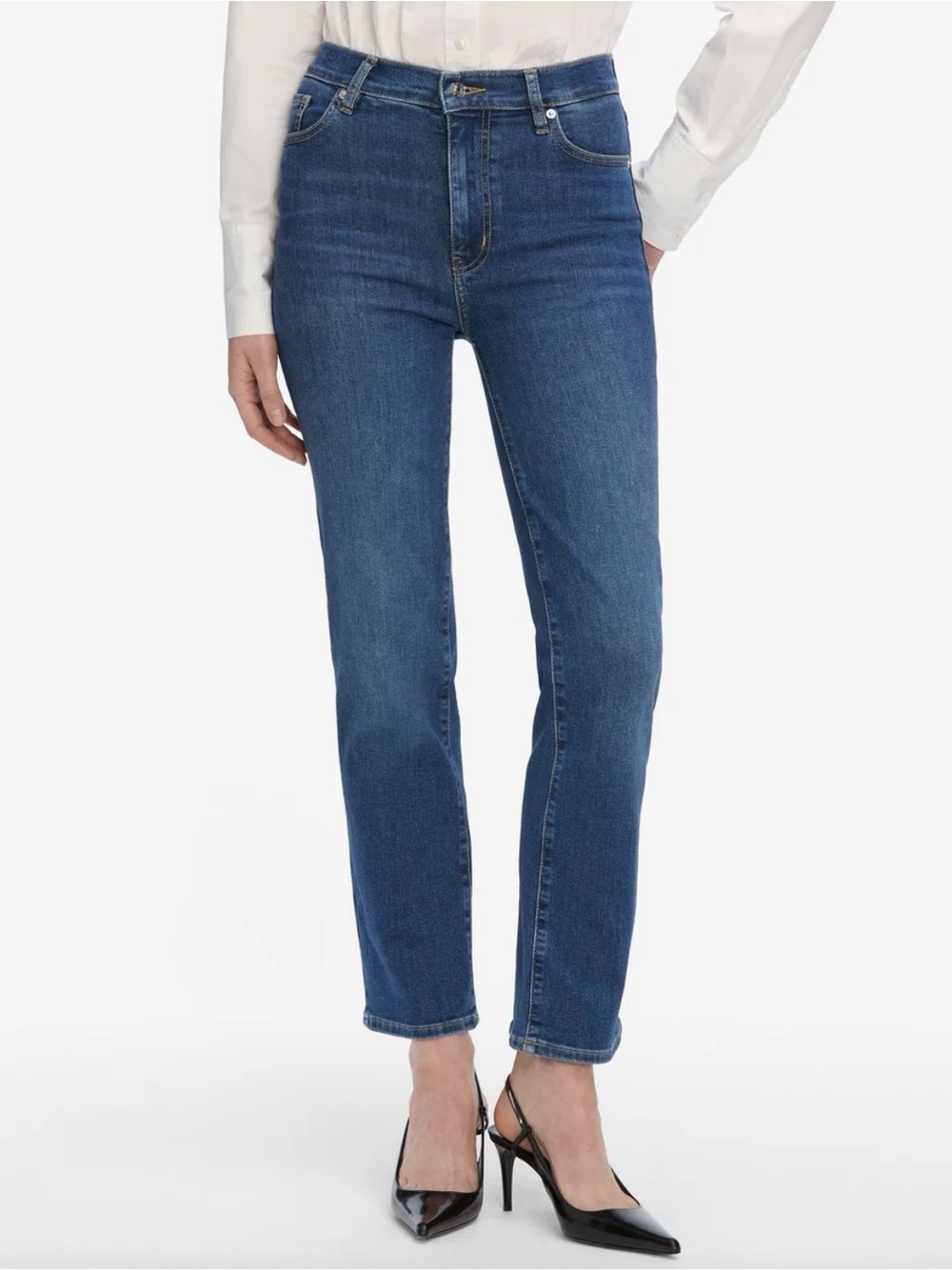 Frame Le Sleek High Waist Ankle Straight Leg
